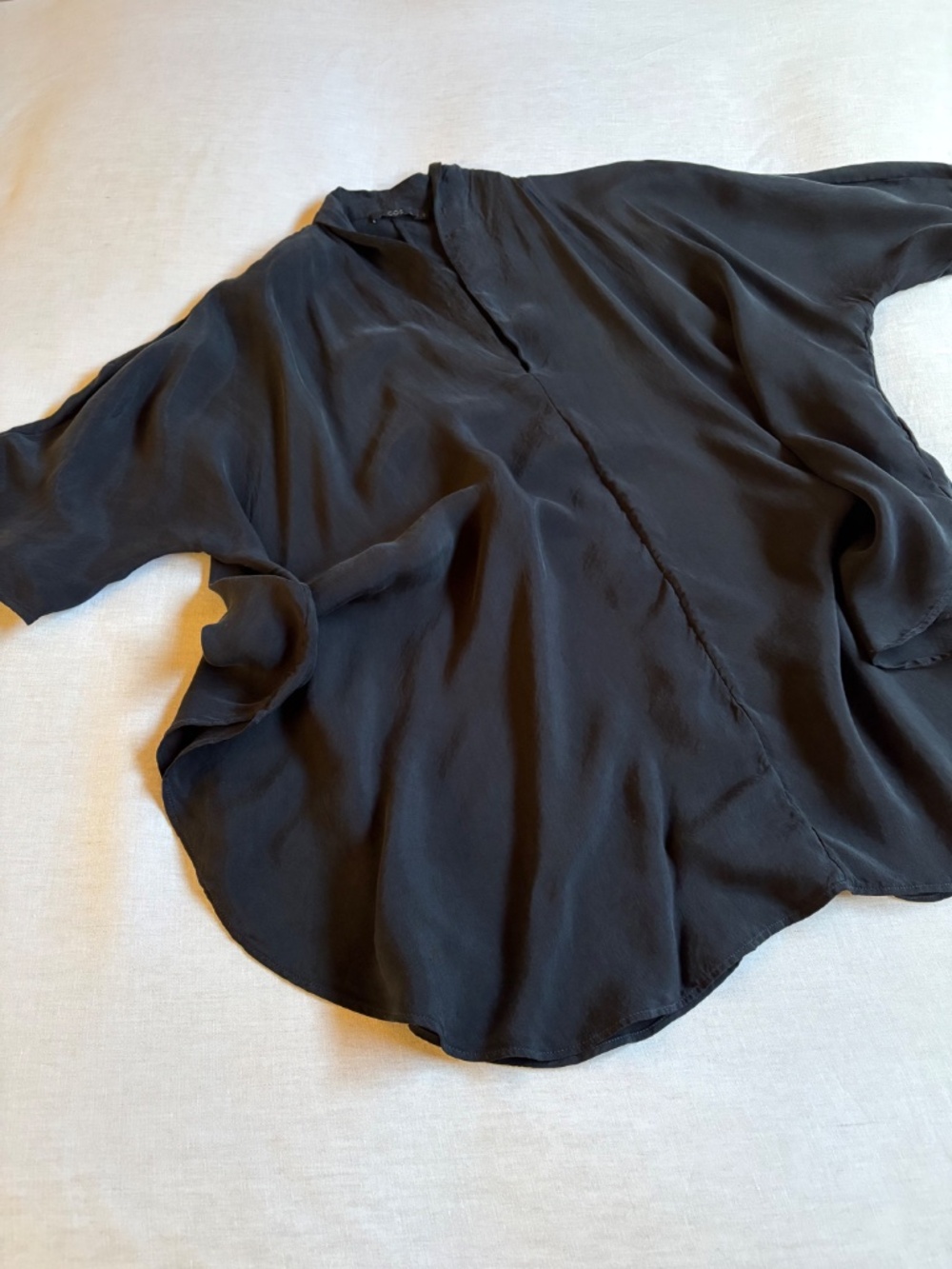 COS Black Cupro Fluid Top